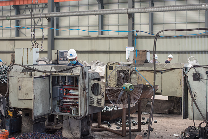 黄山网架配件-锥头加工车间